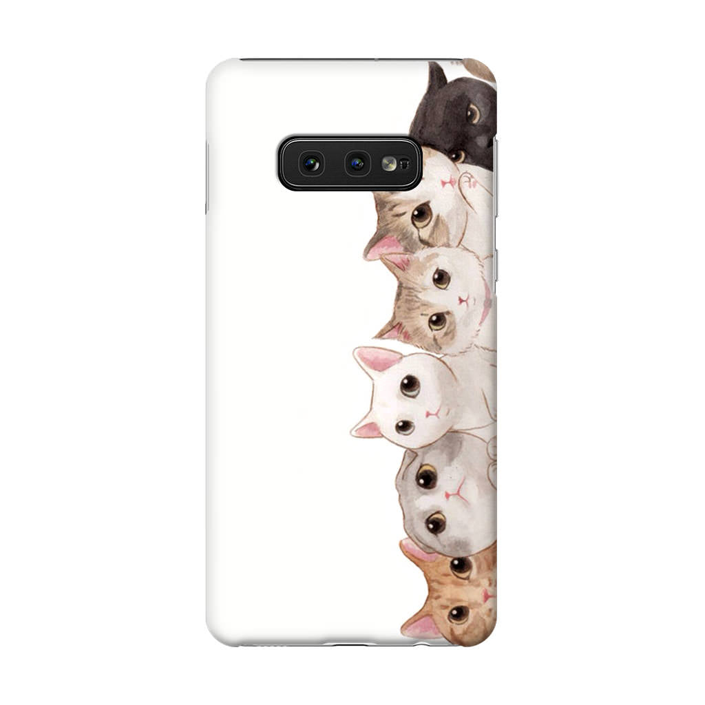 Cute Cats Vertical Galaxy S10e Case