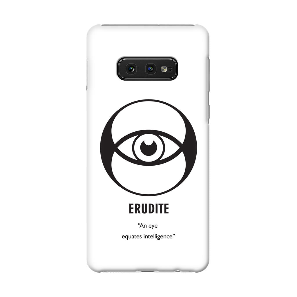 Erudite Divergent Faction Galaxy S10e Case