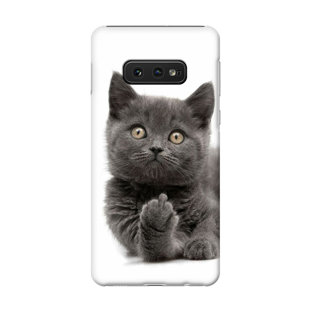 Finger British Shorthair Cat Galaxy S10e Case