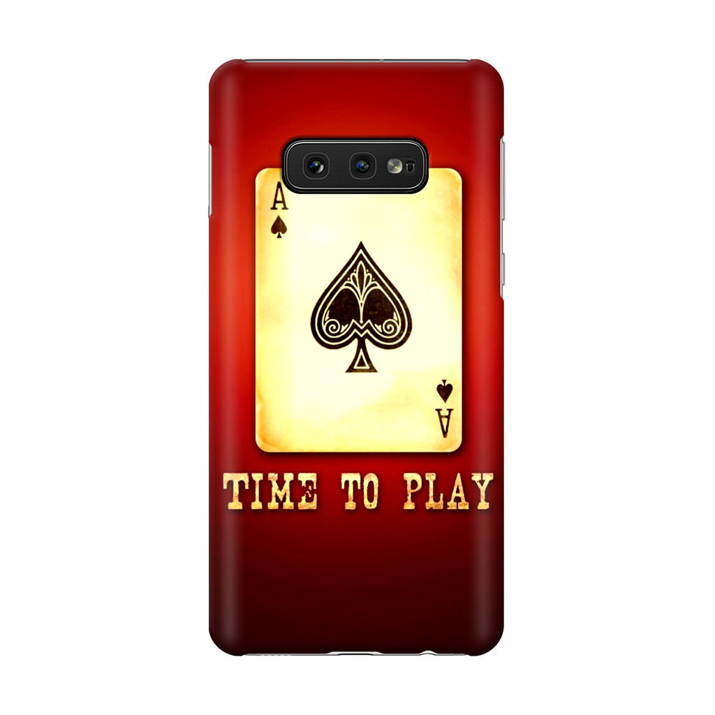 Game Card Time To Play Galaxy S10e Case