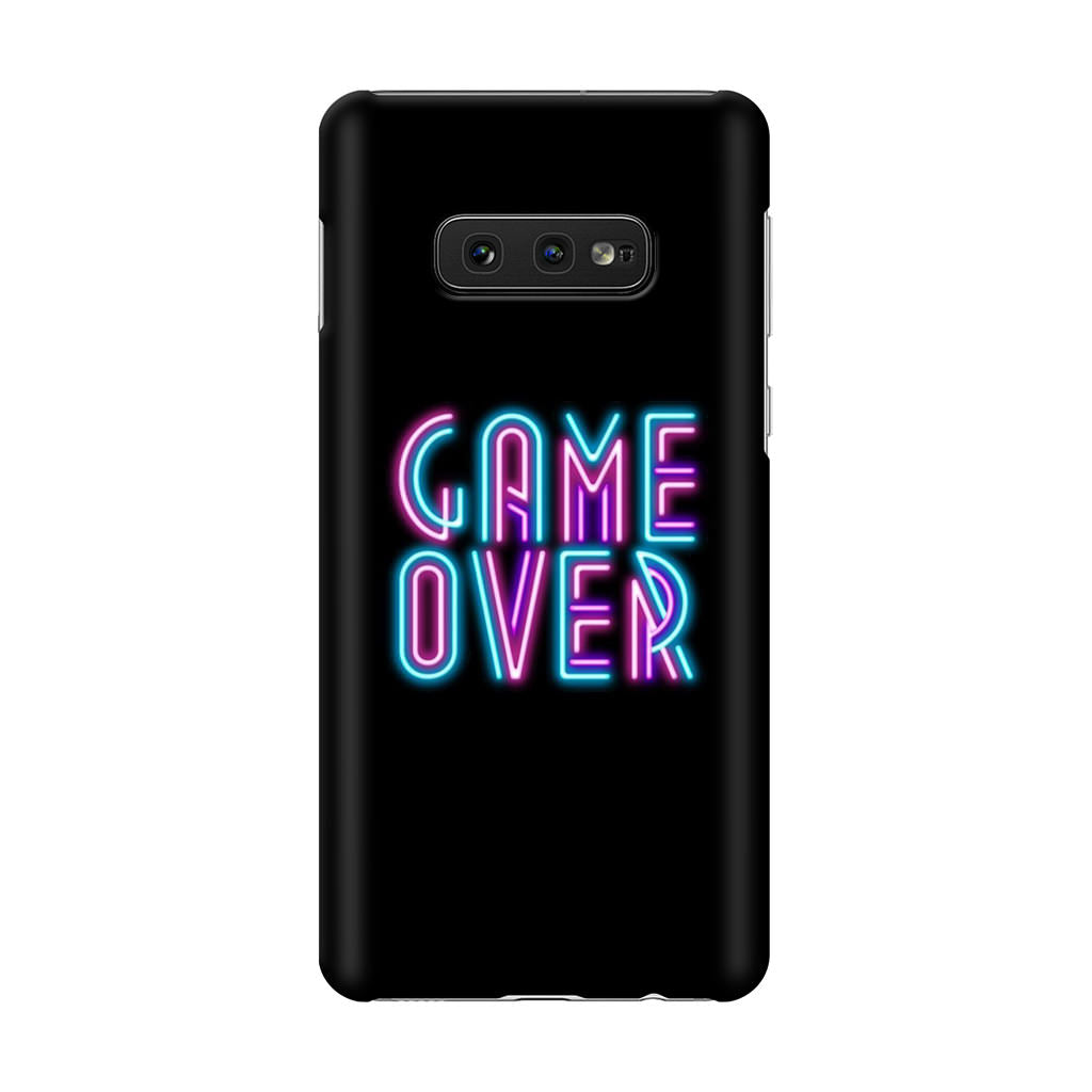 Game Over Neon Galaxy S10e Case