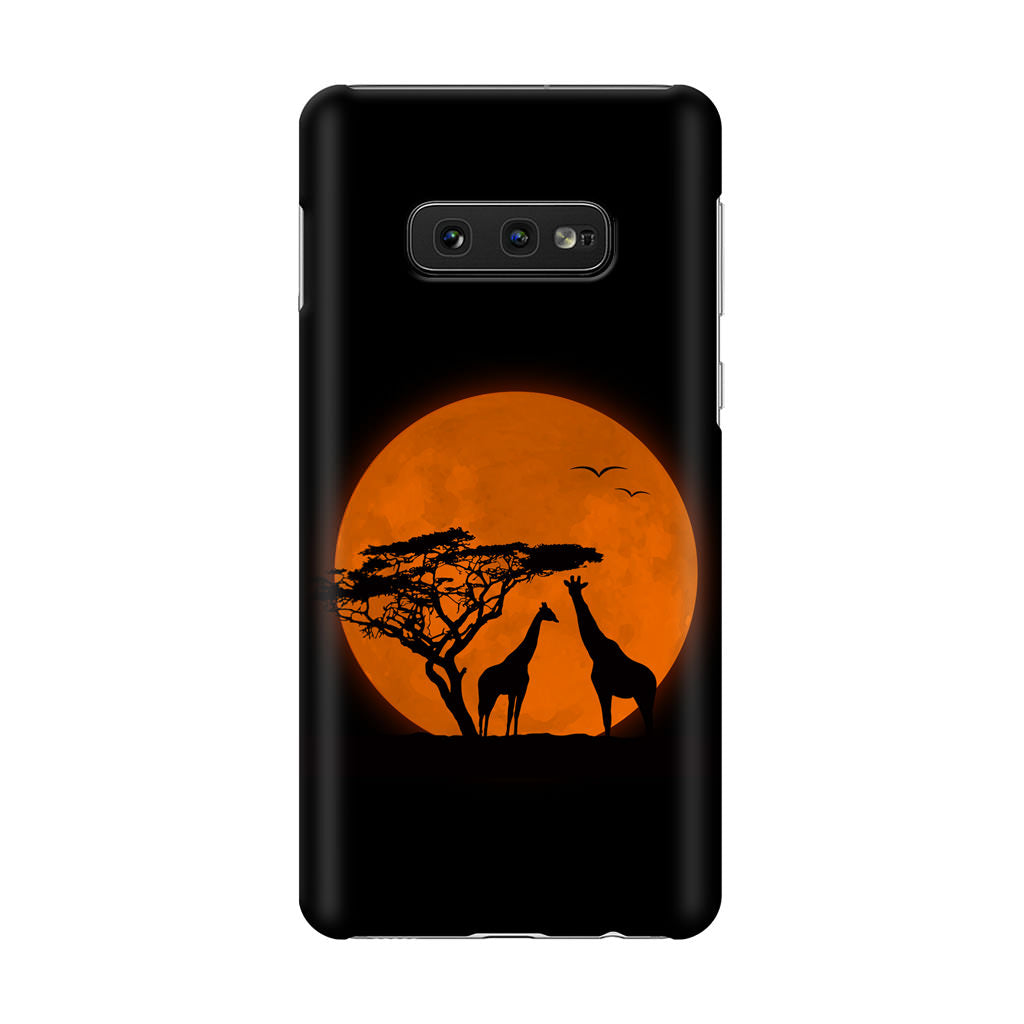 Giraffes Silhouette Galaxy S10e Case