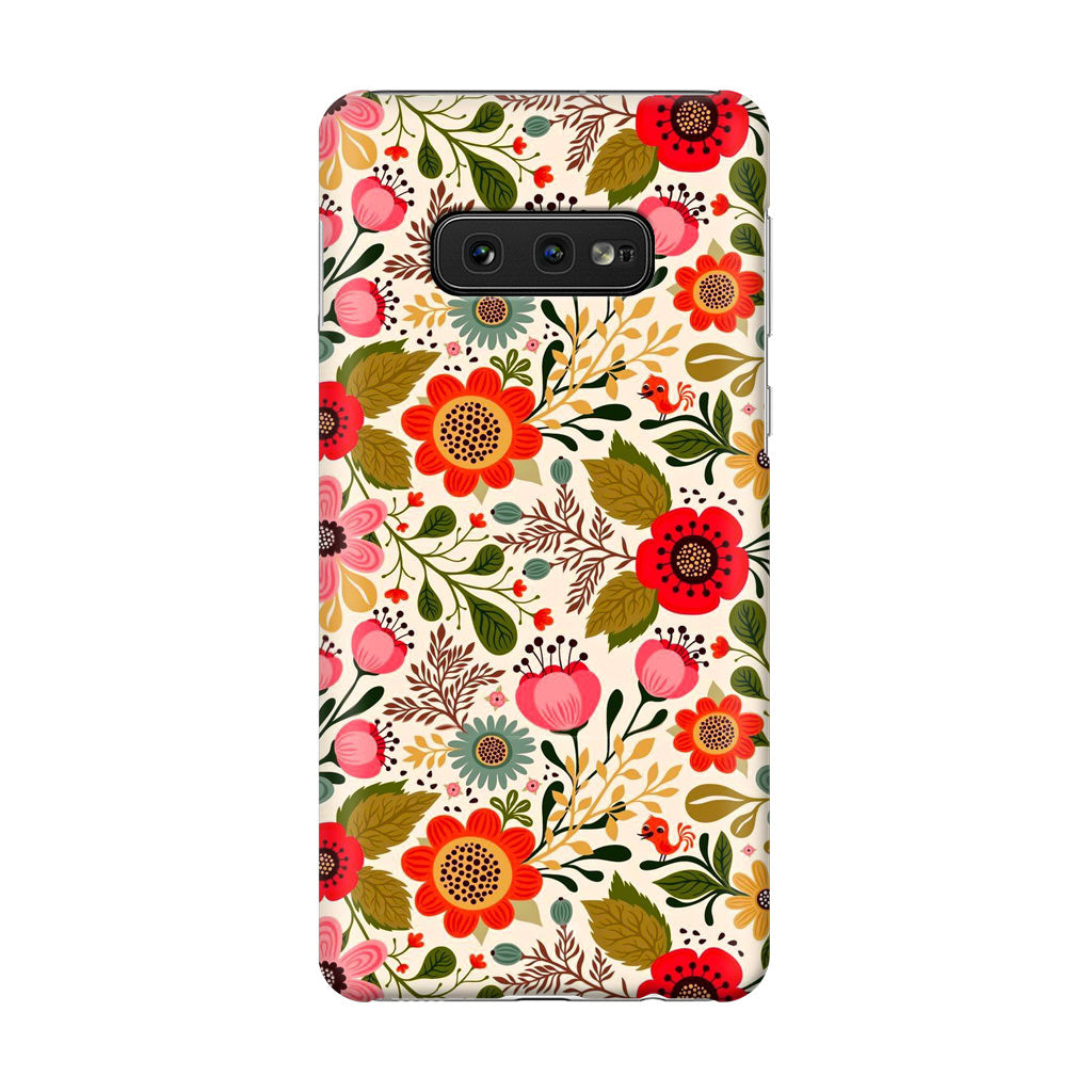 Hello Spring Pattern Galaxy S10e Case