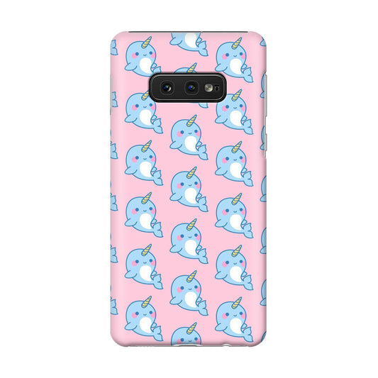 Horned Whales Pattern Galaxy S10e Case