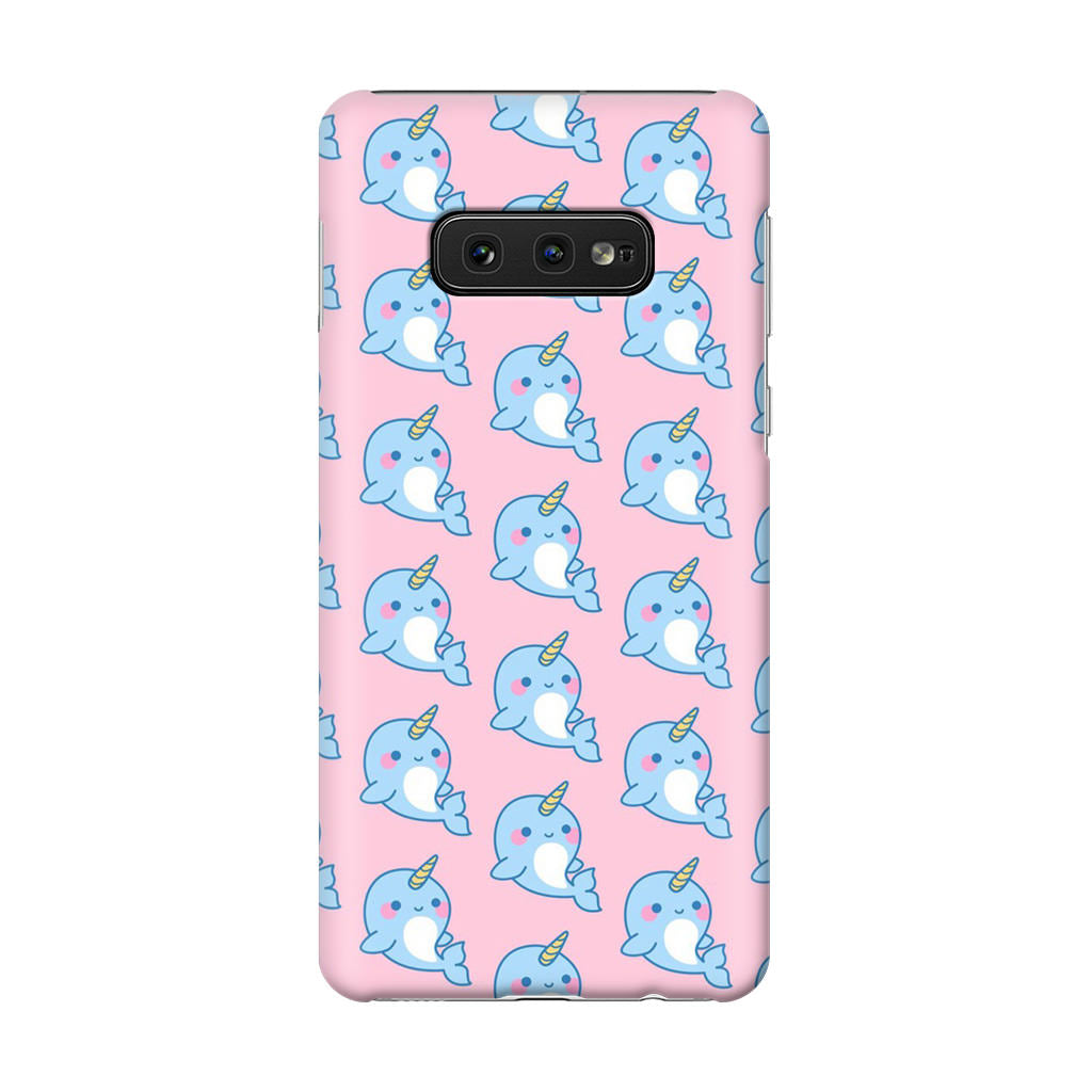 Horned Whales Pattern Galaxy S10e Case