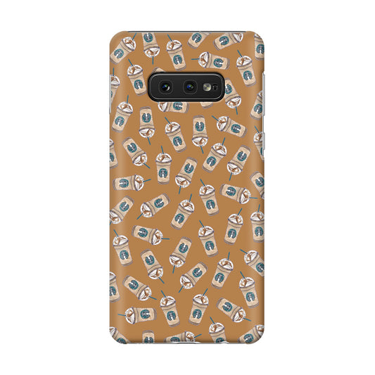 Iced Cappuccinos Lover Pattern Galaxy S10e Case