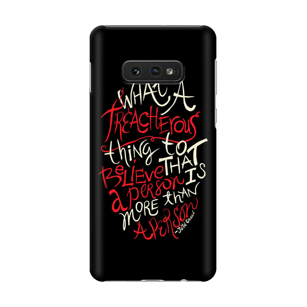 John Green Quotes More Than A Person Galaxy S10e Case