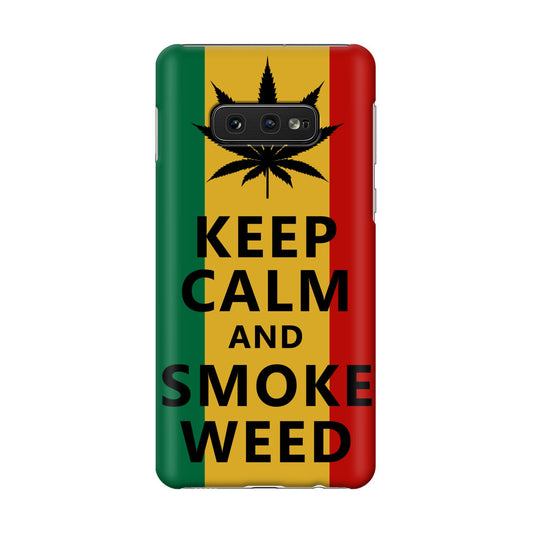Keep Calm And Smoke Weed Galaxy S10e Case