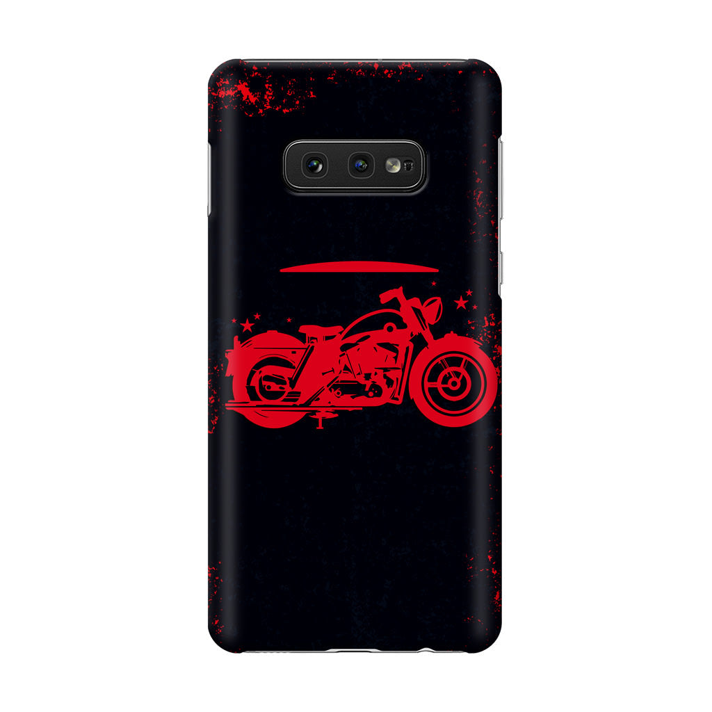 Motorcycle Red Art Galaxy S10e Case