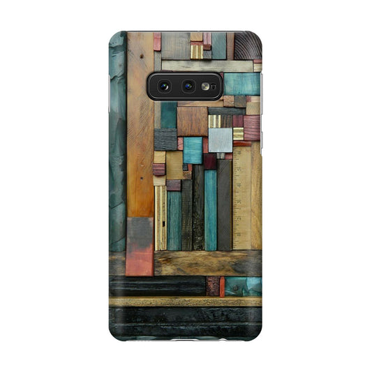 Painted Abstract Wood Sculptures Galaxy S10e Case