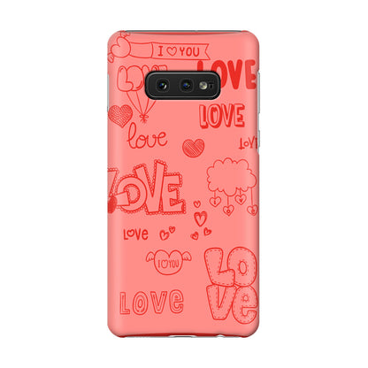 Pink Lover Galaxy S10e Case