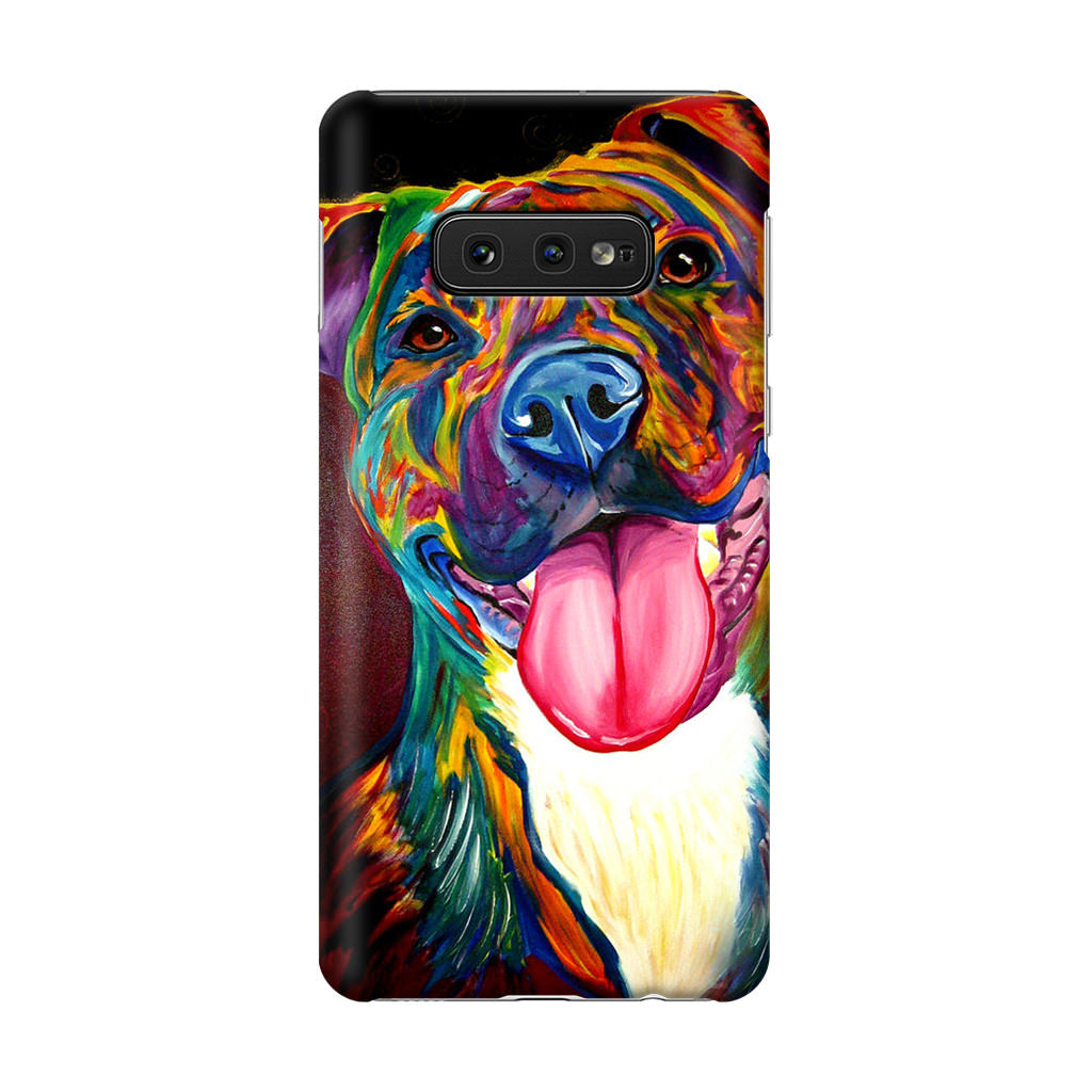 Pitbull Painting Art Galaxy S10e Case