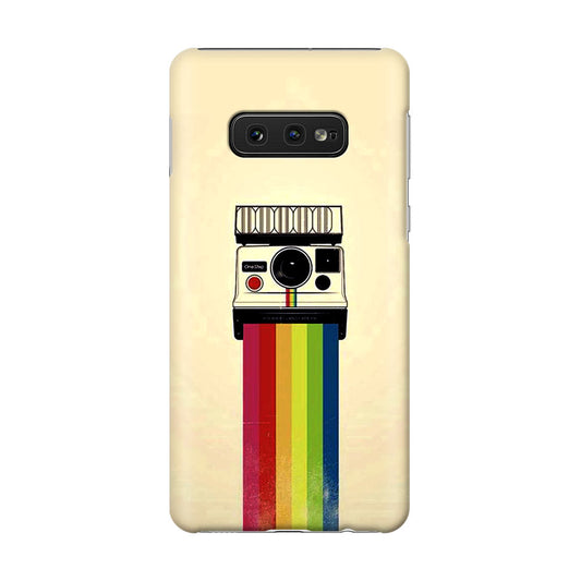 Polaroid Camera Colorful Rainbow Galaxy S10e Case