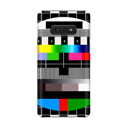 Scheme Pause TV Colorful Mesh Galaxy S10e Case