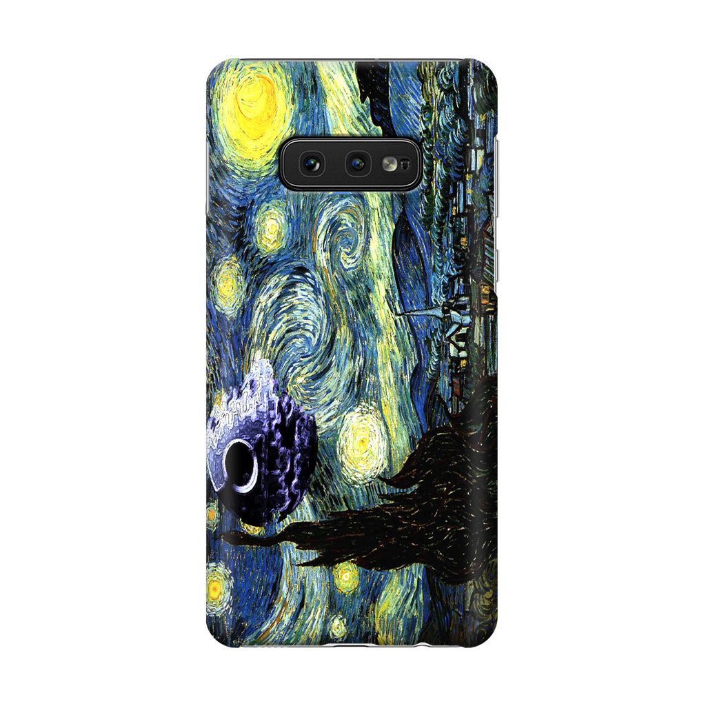 Skellington on a Starry Night Galaxy S10e Case