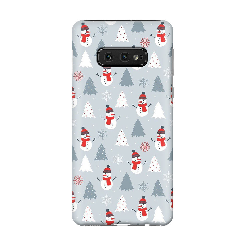 Snowmans Pattern Galaxy S10e Case