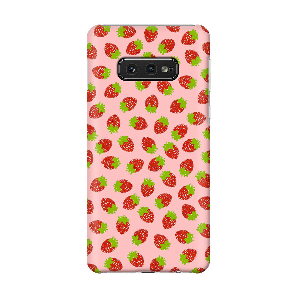 Strawberries Pattern Galaxy S10e Case