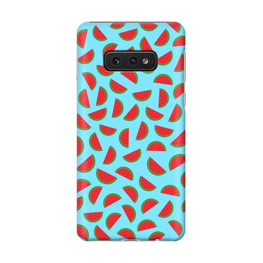 Watermelon Fruit Pattern Blue Galaxy S10e Case