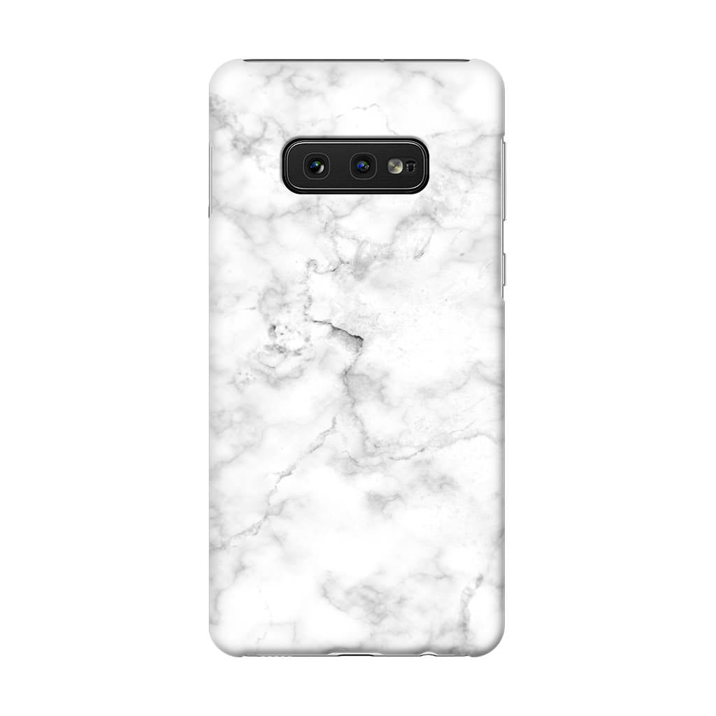 White Marble Galaxy S10e Case