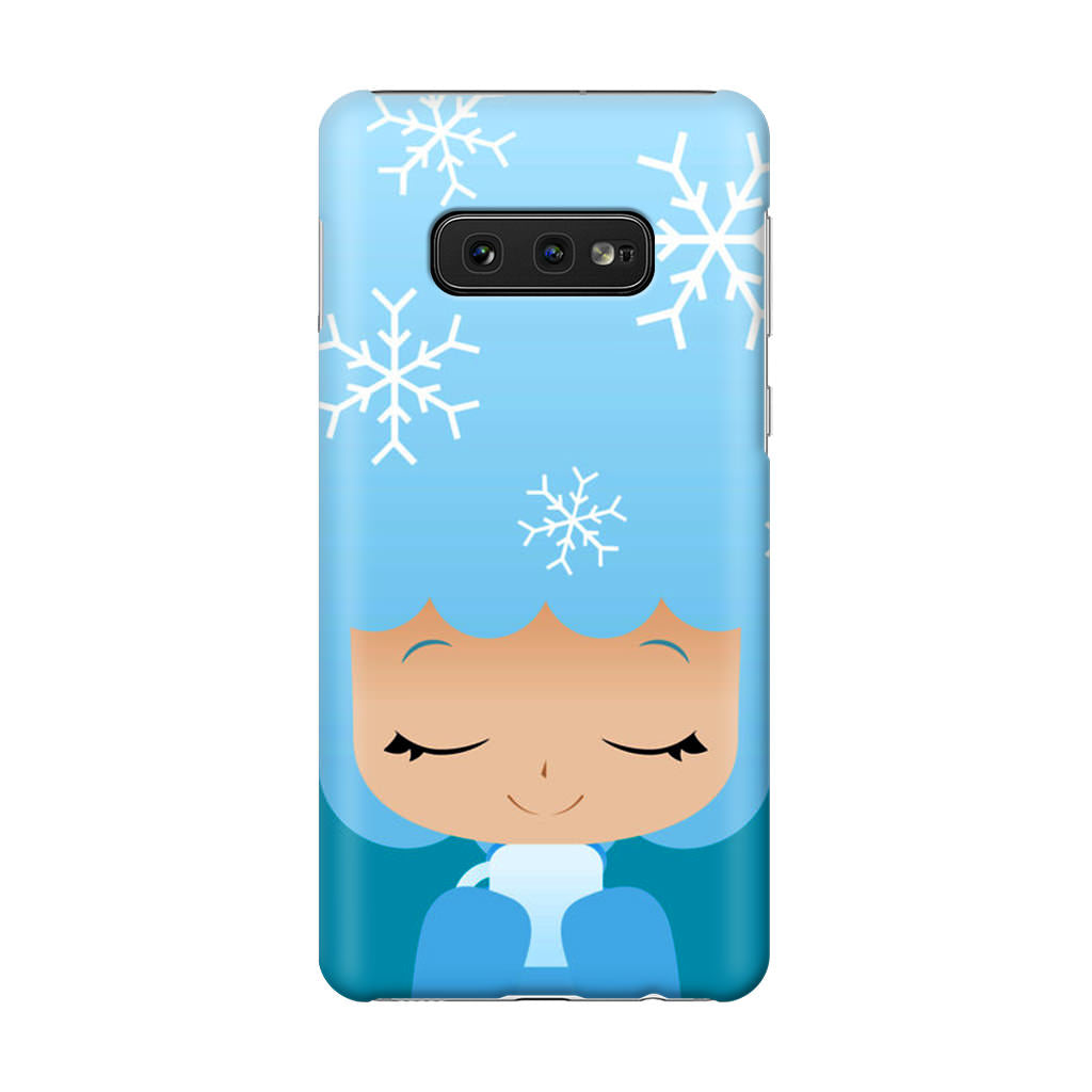 Winter Afro Girl Galaxy S10e Case