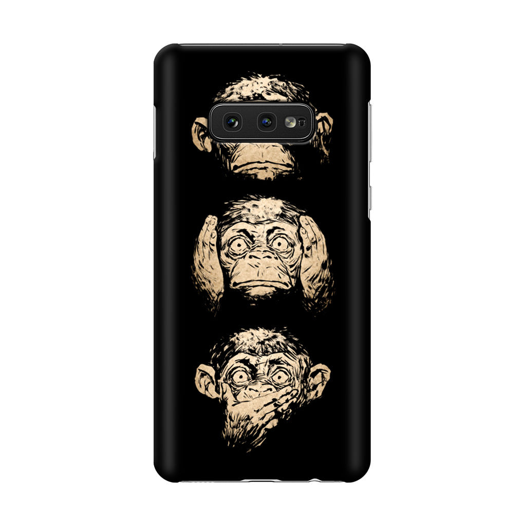 3 Wise Monkey Galaxy S10e Case