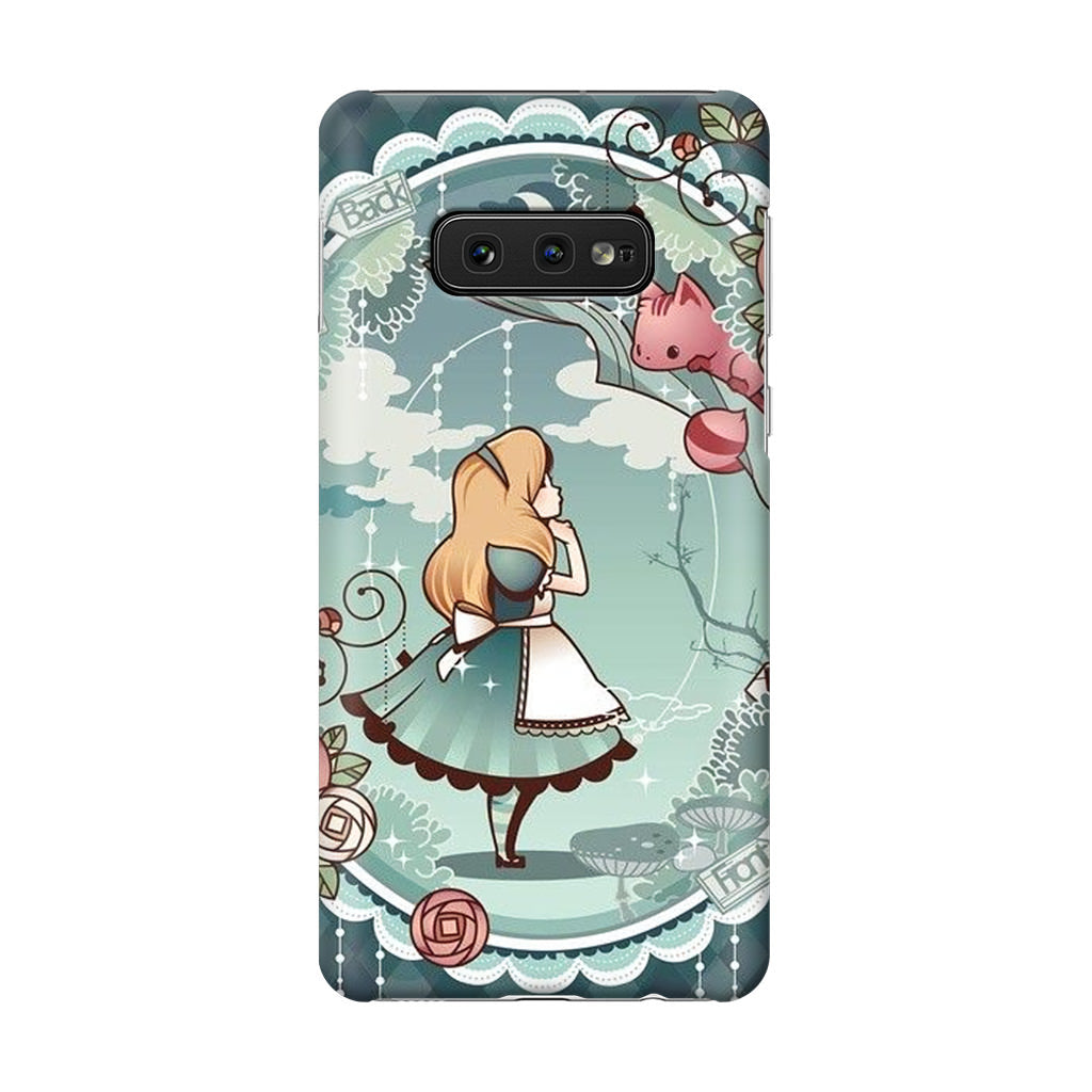 Alice And Cheshire Cat Poster Galaxy S10e Case