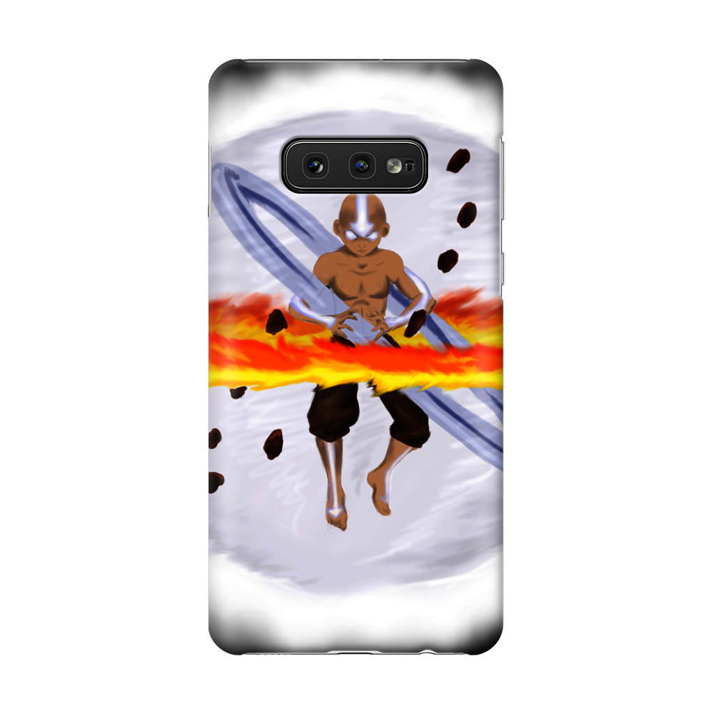 Avatar Aang Controls Four Elements Galaxy S10e Case