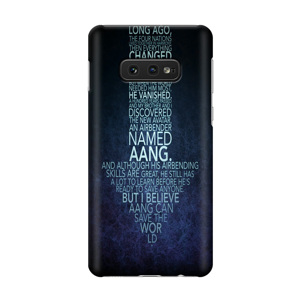 Avatar Quotes Galaxy S10e Case