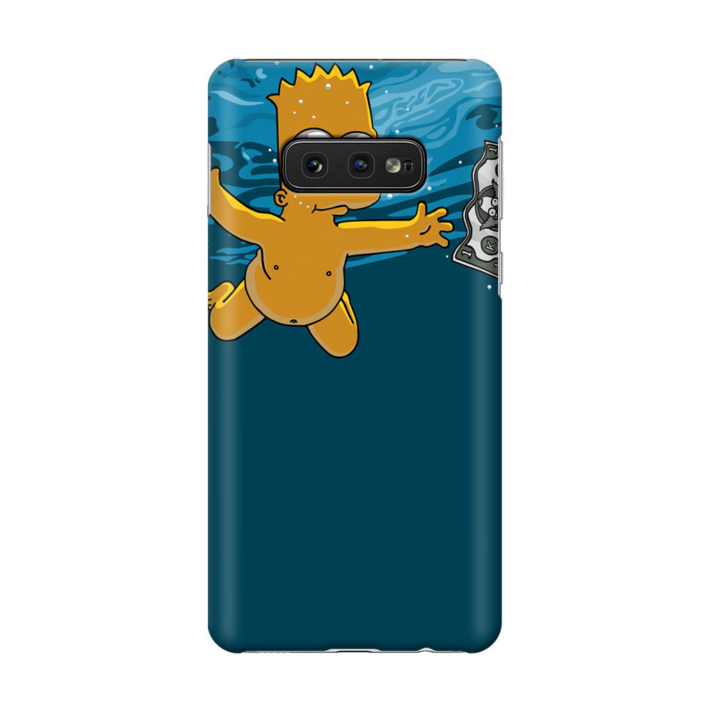 Bart Swimming For Money Galaxy S10e Case