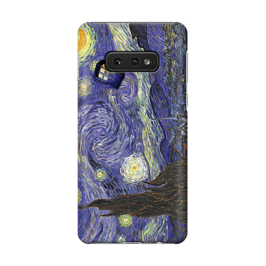 Dr Who Tardis In Van Gogh Starry Night Galaxy S10e Case