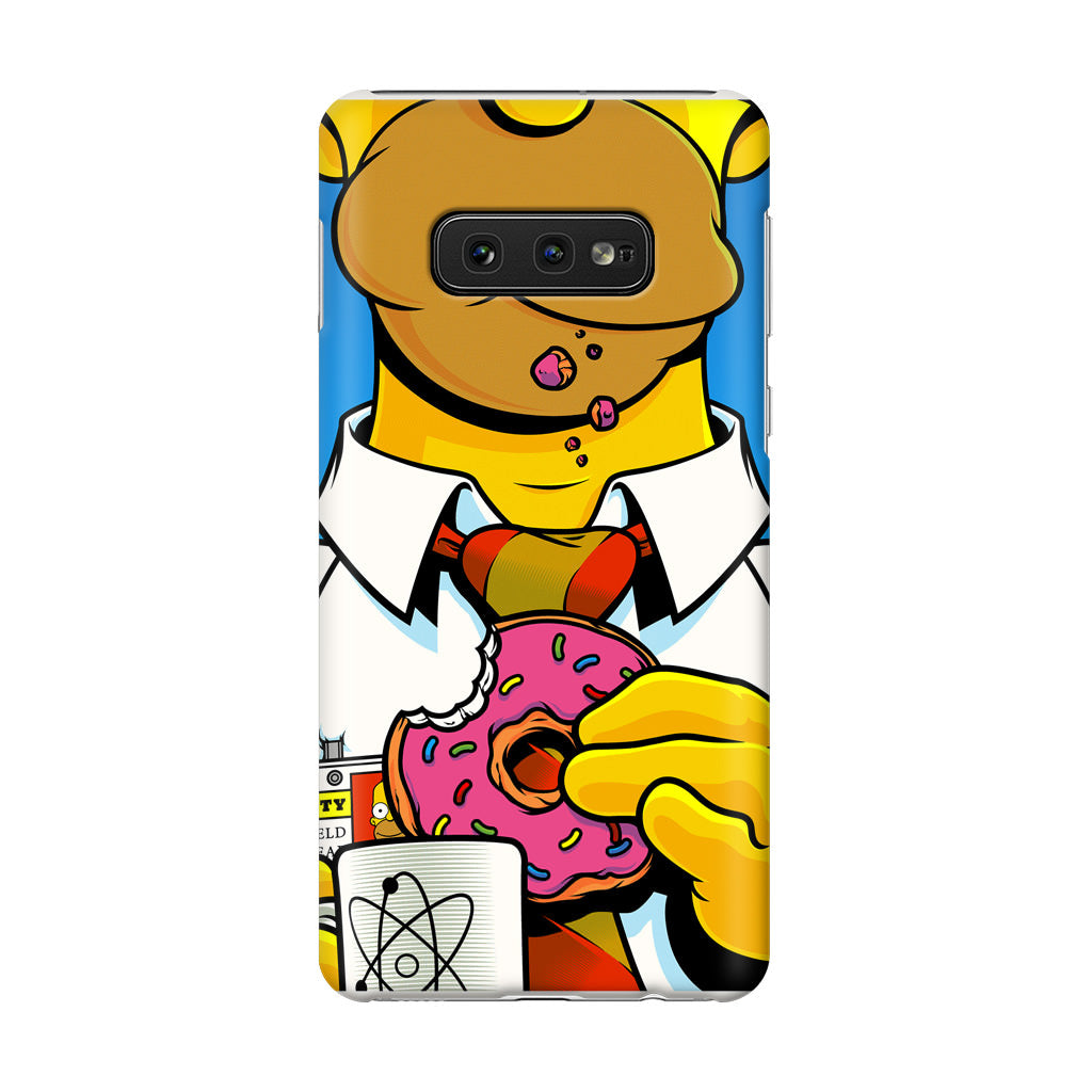 Homer Eats Donut Galaxy S10e Case