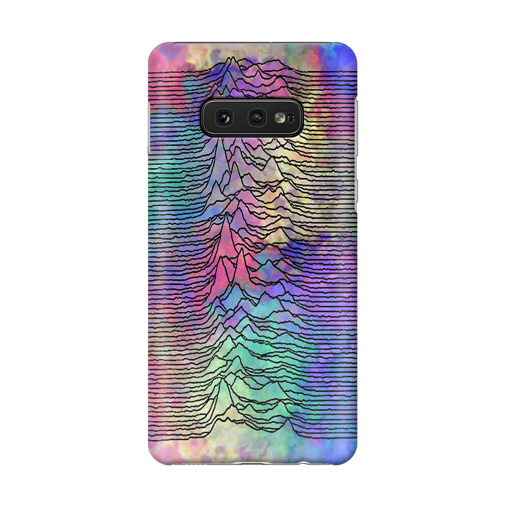 Joy Division Unknown Pleasures Colorful Galaxy S10e Case