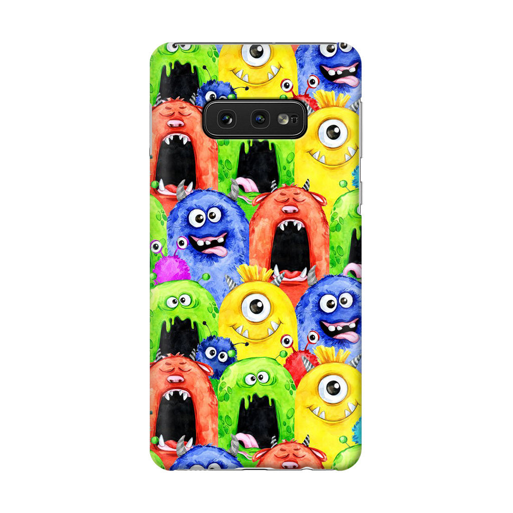 Monster Watercolor Art Galaxy S10e Case