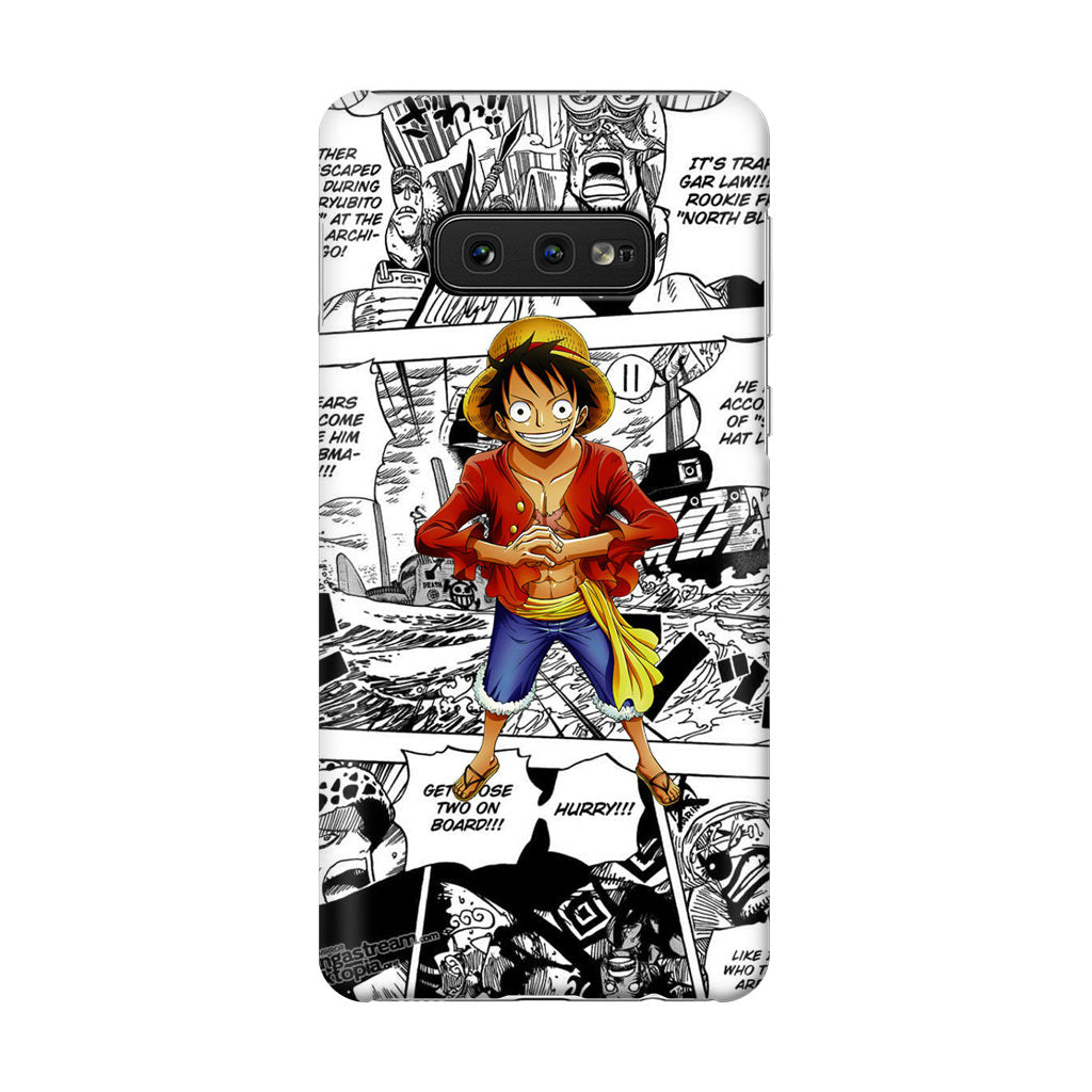 One Piece Luffy Comics Galaxy S10e Case