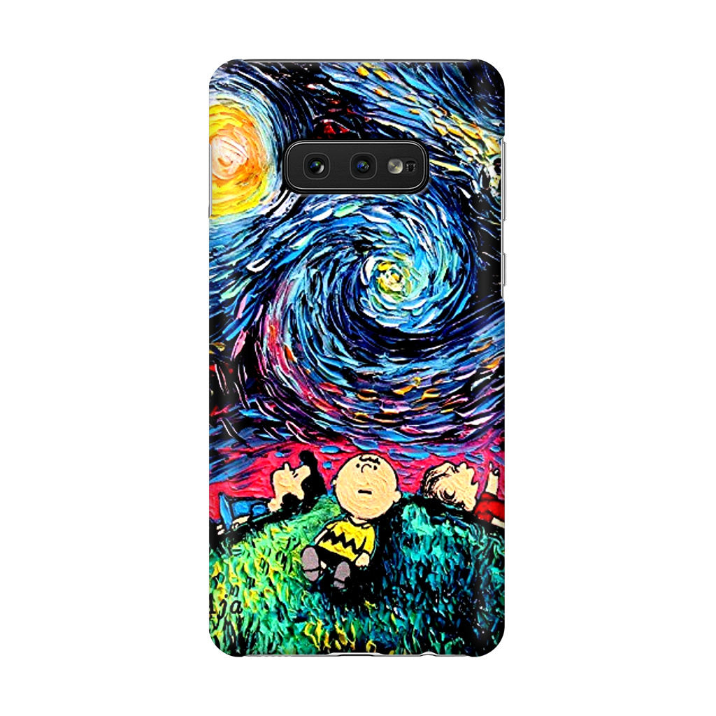 Peanuts At Starry Night Galaxy S10e Case