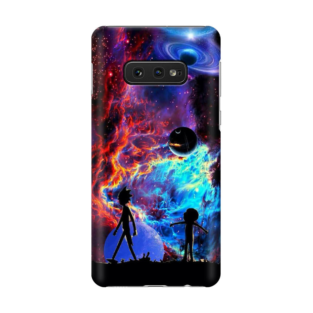 Rick And Morty Flat Galaxy Galaxy S10e Case