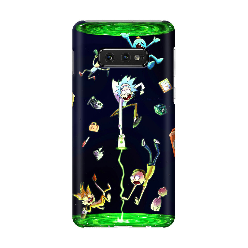 Rick And Morty Portal Fall Galaxy S10e Case