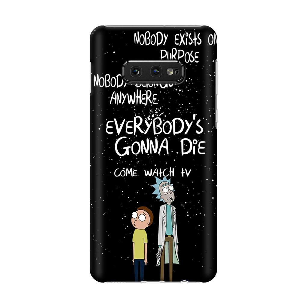 Rick And Morty Quotes Galaxy S10e Case