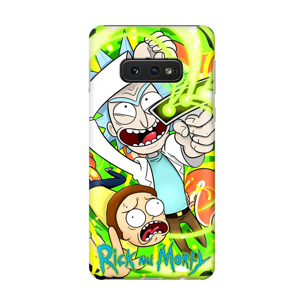 Rick And Morty Shoot Portal Gun Galaxy S10e Case