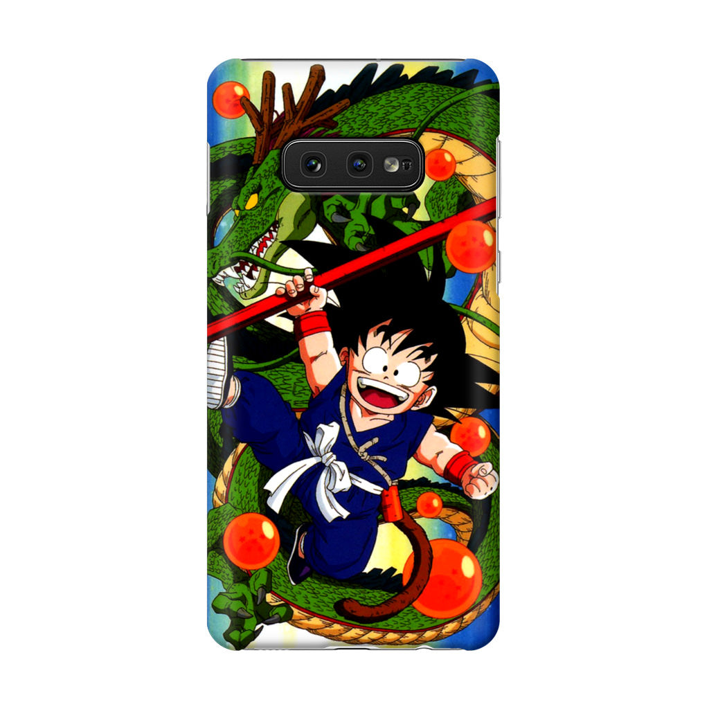 Shenlong And Little Goku Dragon Ball Galaxy S10e Case