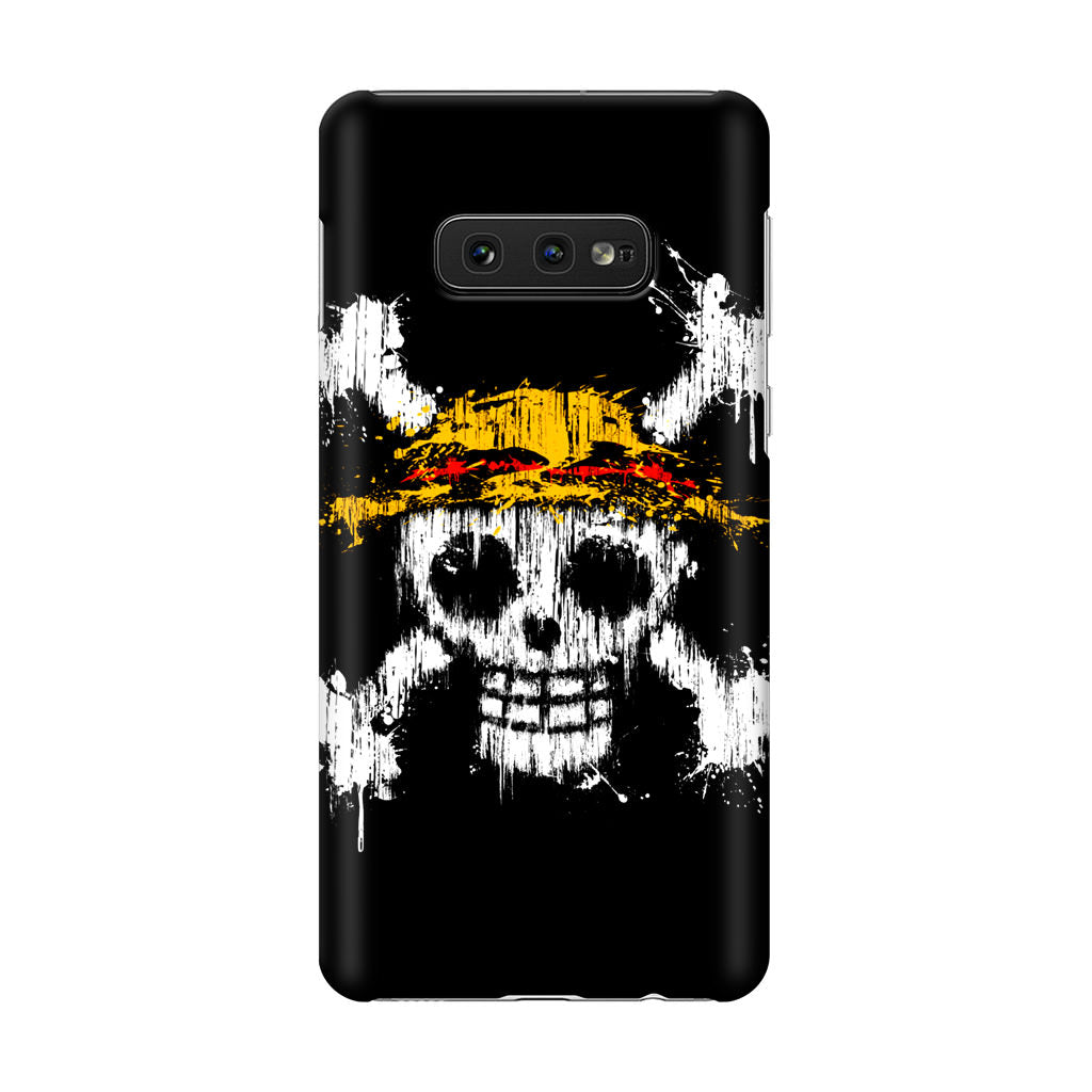 Straw Hat Pirate Logo Paint Galaxy S10e Case