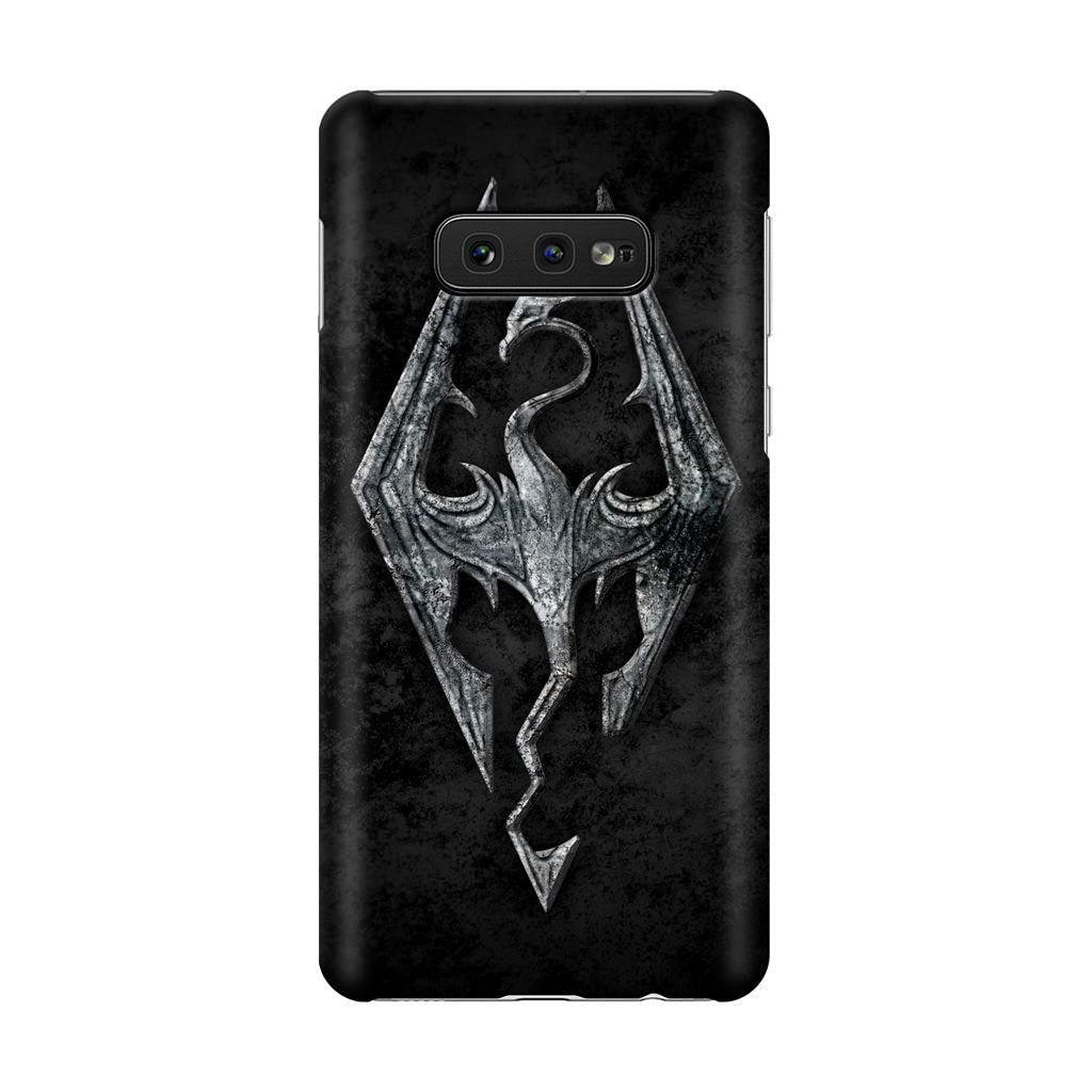 The Elder Scrolls V Skyrim Logo Galaxy S10e Case