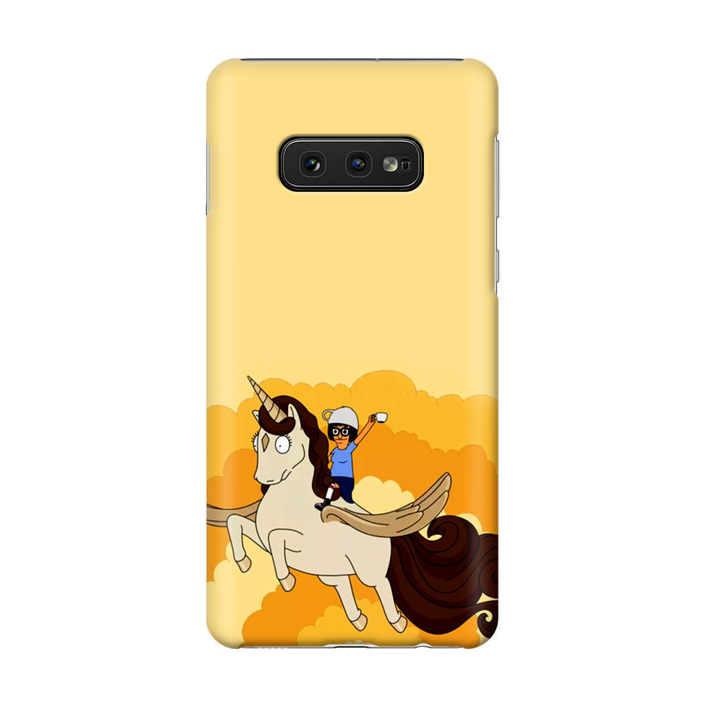 Tina Belcher And Unicorn Galaxy S10e Case