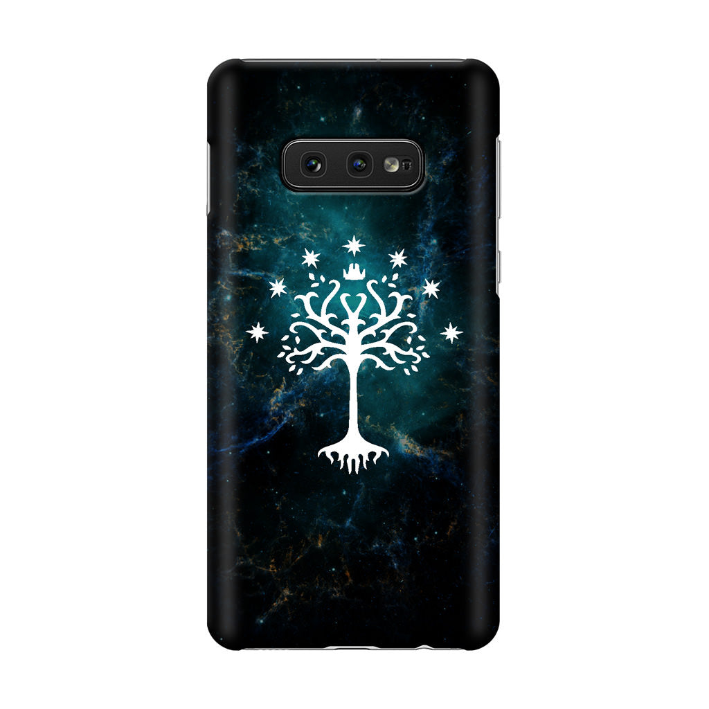 White Tree Of Gondor In Space Nebula Galaxy S10e Case