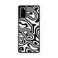 Abstract Black and White Background Galaxy S20 Case