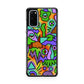 Abstract Colorful Doodle Art Galaxy S20 Case
