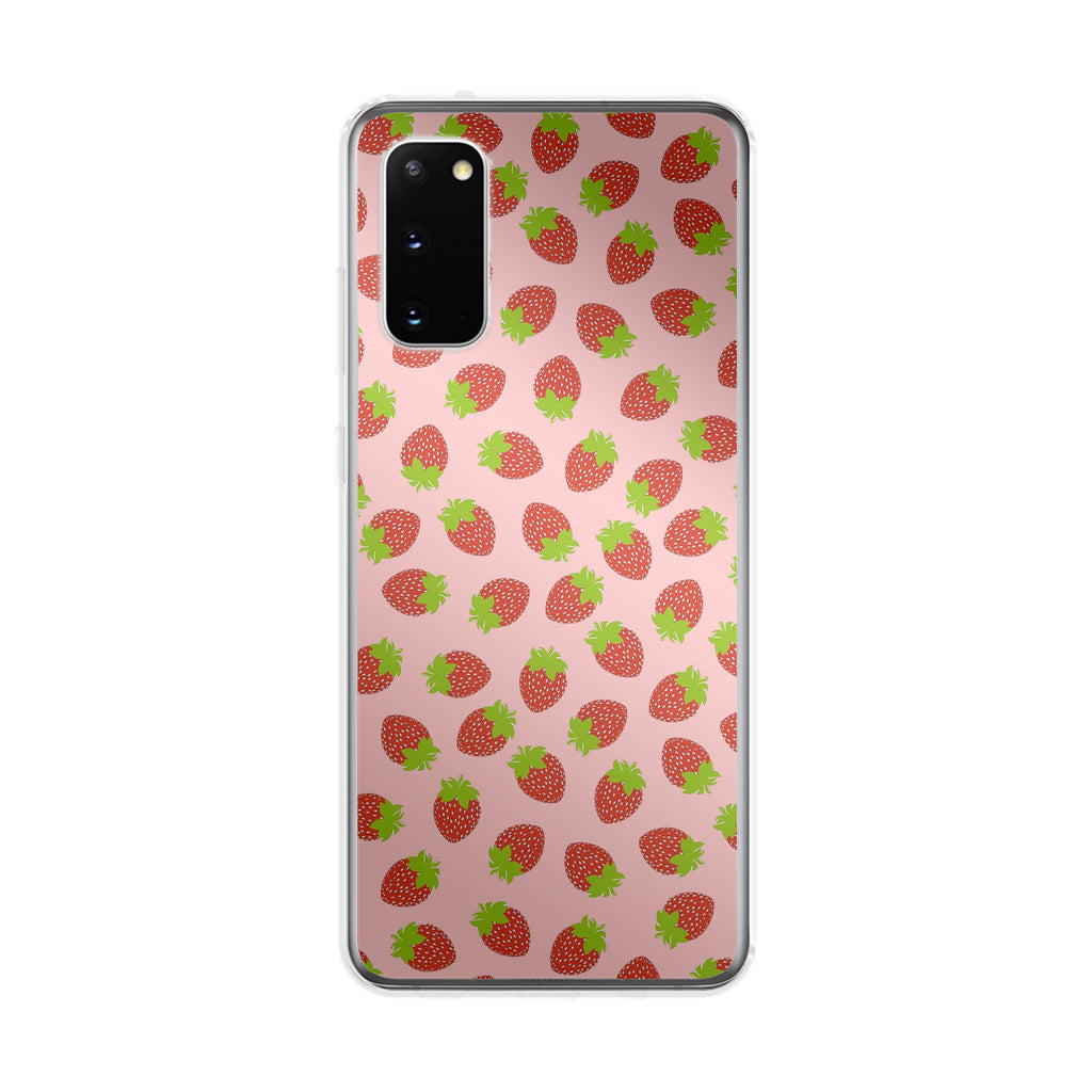 Strawberries Pattern Galaxy S20 Case