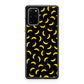 Bananas Fruit Pattern Black Galaxy S20 Plus Case