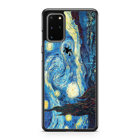 Witch Flying In Van Gogh Starry Night Galaxy S20 Plus Case