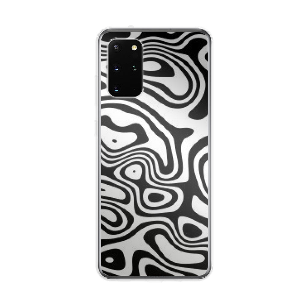 Abstract Black and White Background Galaxy S20 Plus Case